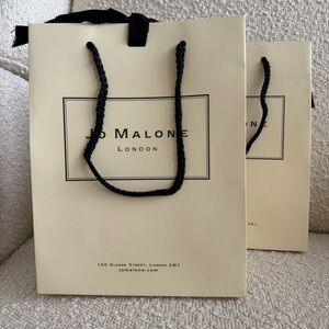 Jo Malone Cream and Black Luxury Shopping Bag
